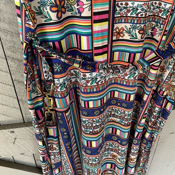 Nina Leonard Floral Print Dress size M - Picture 2 of 8